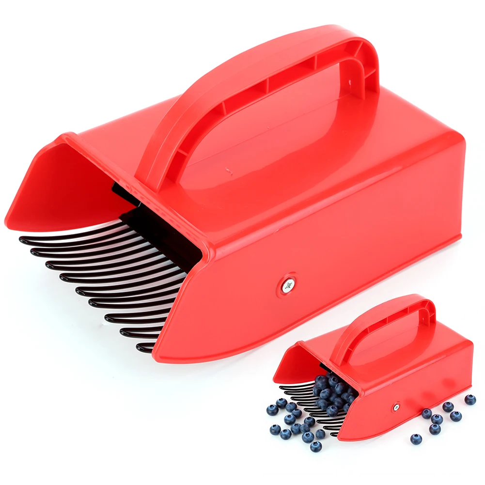 Berry Picker Ergonomic Berry Pick Rake with Metal Comb Plastic Blueberry Picker Scoop for Easier Berry Harvester for Blueberries