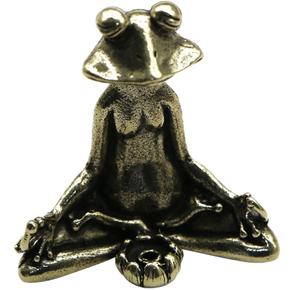 

Bronze Frog Incense Stick Holder Retro Decor Vintage Tray Burner Plate Home Temple Study Bedroom Supplies