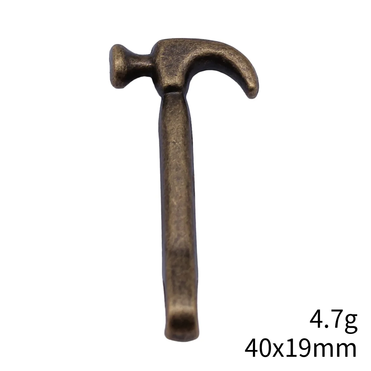 5pcs 40x19mm 2 Colors Antique Silver Color Antique Bronze Color Hammer Charms Handmade Jewelry Making Accessories