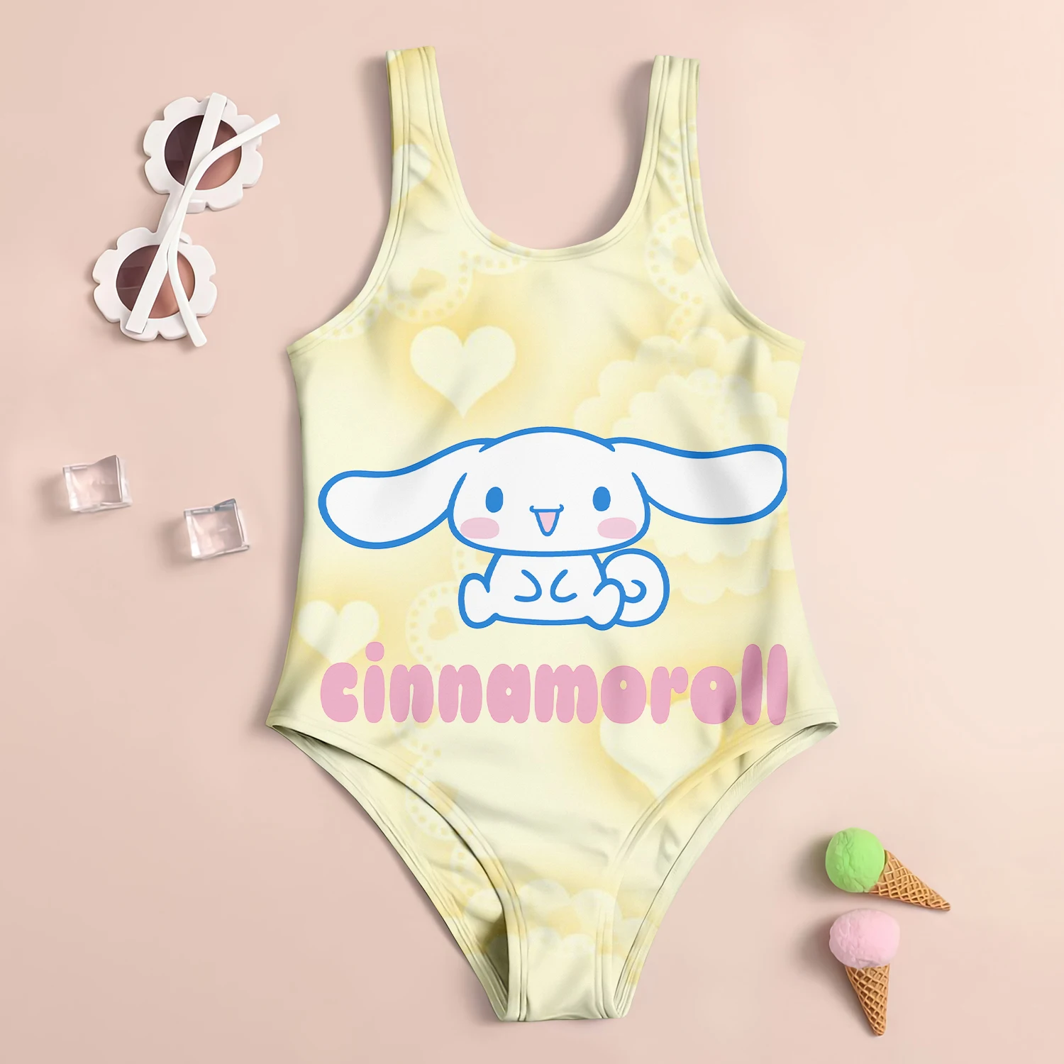 Baby Swimsuit Girls Sanrio Cinnamon Dog Children\'s Swimwear 2024 Sell Like Hot Cakes Beach Swimsuit Kids Girl Girls\' Infant