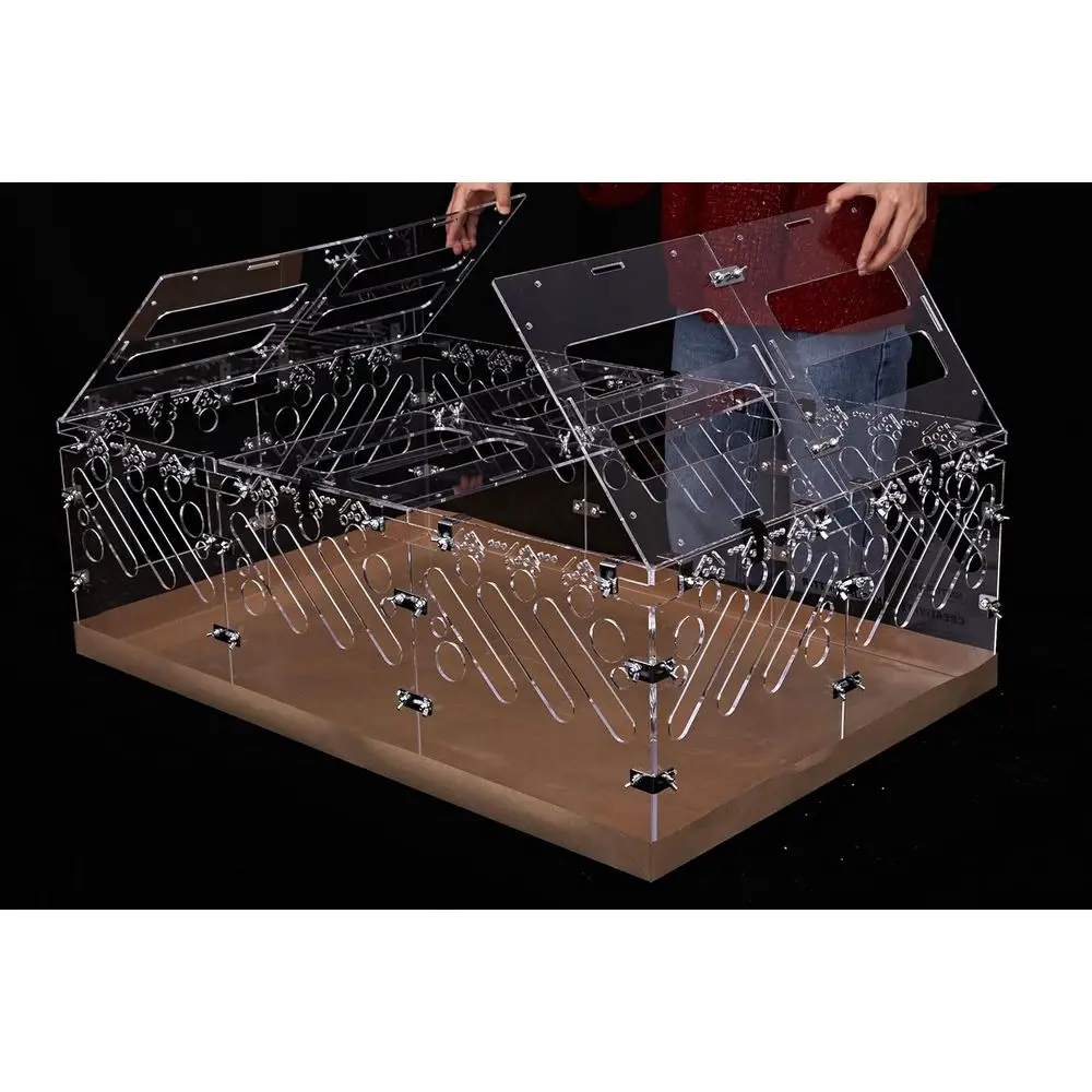 

Клетки для морских свинок 2x3 фута из акрила с крышкой, акриловые панели для самостоятельной сборки с комплектом для установки