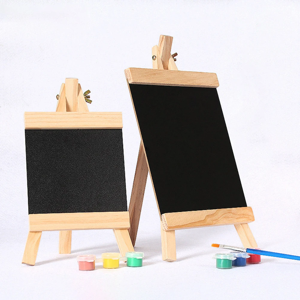 Imagem -06 - Blackboard Sign Board Mensagem de Casamento de Madeira Tabletop Chalk Boards Menu Standing Frame