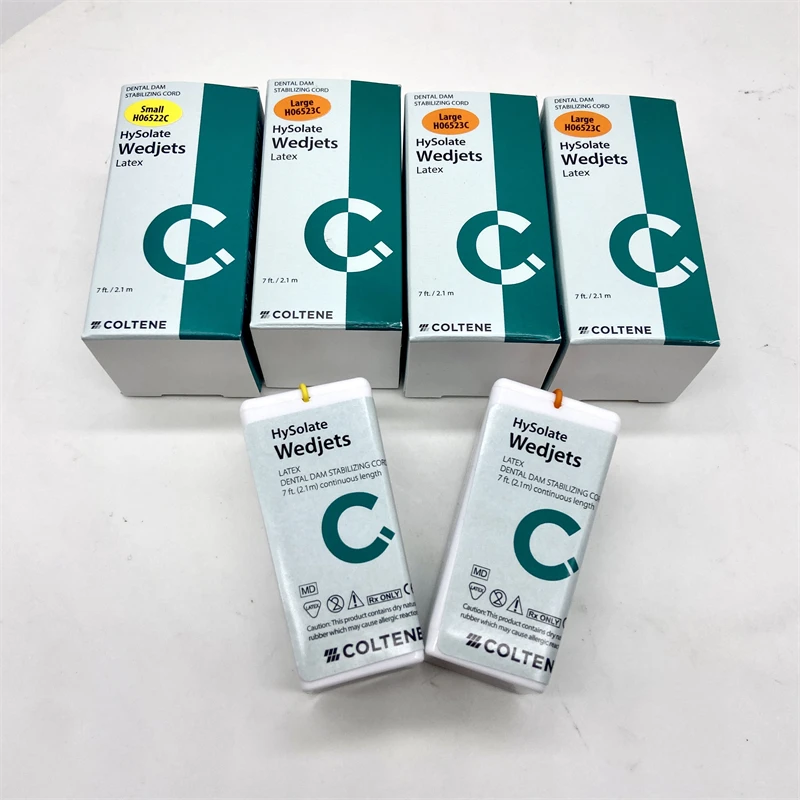 Latex COLTENE Dental Dam Stabilizing Cord HySolate Wedjets 7 ft 2m Continuous Length - Detail 1