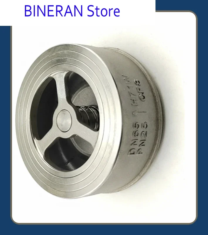 Válvula de retenção de aço inoxidável tipo braçadeira 316L H71W-16RL/25RL/válvula unidirecional CF3M válvula de retenção de 2 polegadas DN50