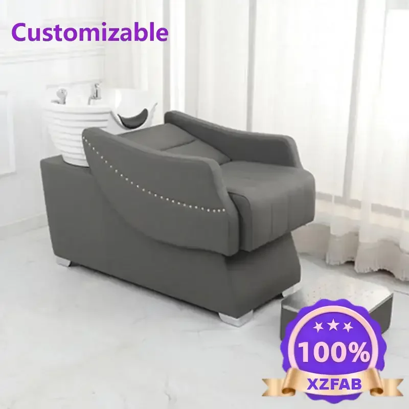 Factory Direct 2026 Top Barber Shop Fashion Shampoo Bed Hair Salon Hair Salon Ceramic Flush Bed