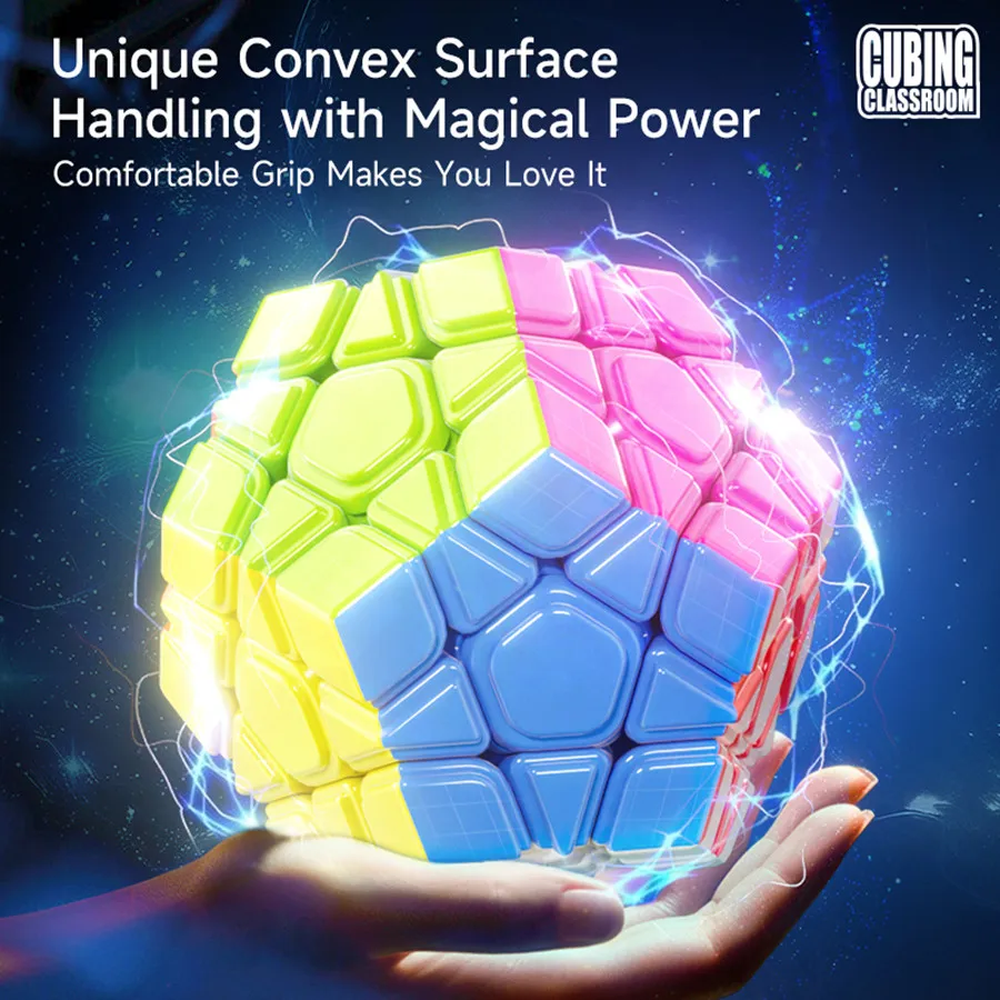MoYu Meilong 3x3 Magnetic Megaminx Magic Cube M V2 Magnetic Edition Stickerless Cubo Magico 12 Sided Children's Puzzle Toy Cube