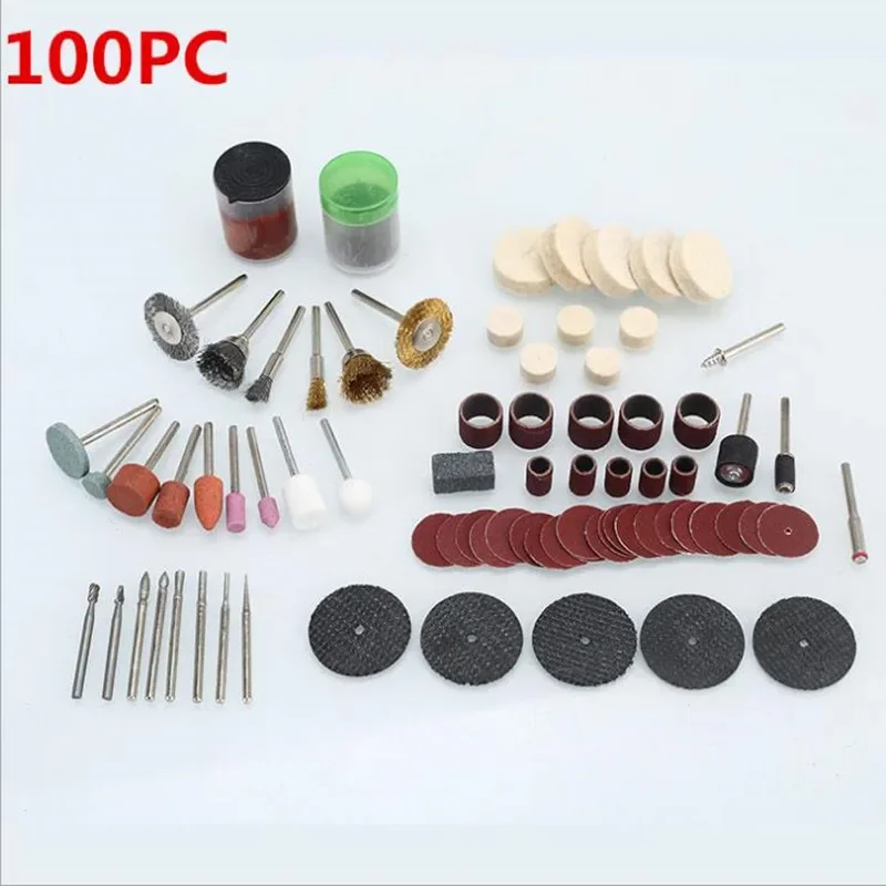 147Pcs Rotary Tool Accessories Kit 1/8-inch Shank Power Tool Accessory Set Easy Drilling Sawing Sanding Grinding Polishing