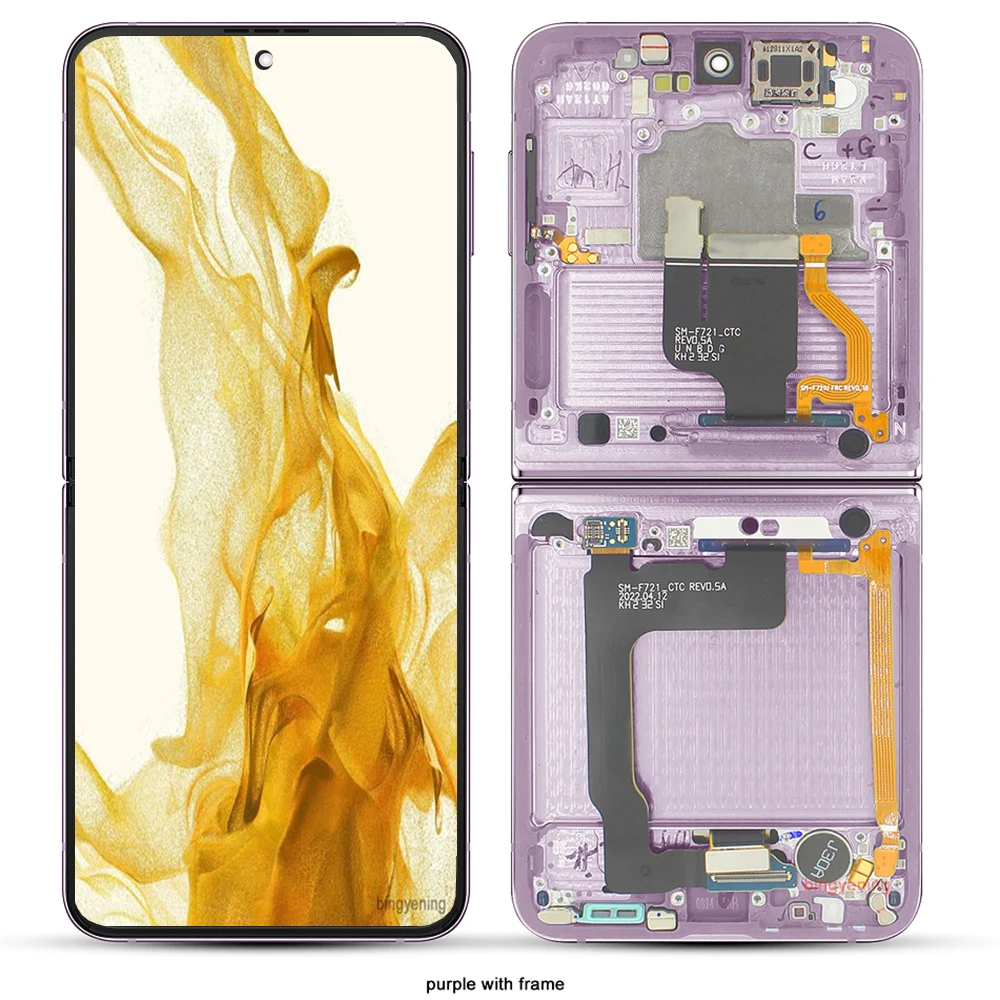 6.7 inches For galaxy z flip screen 4 Display Screen Assembly For Samsung Z Flip 4 LCD F721 F721B Repair