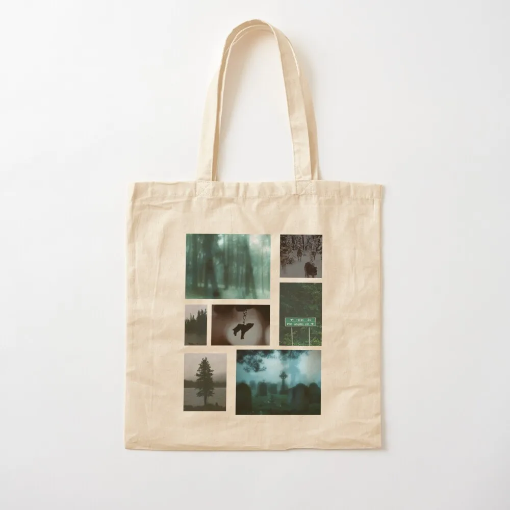 Twilight Aesthetic Home Decor Sticker Pack Collage HECKINFAROUT Tote Bag tote bags men shopping trolley bag Canvas Tote Bag