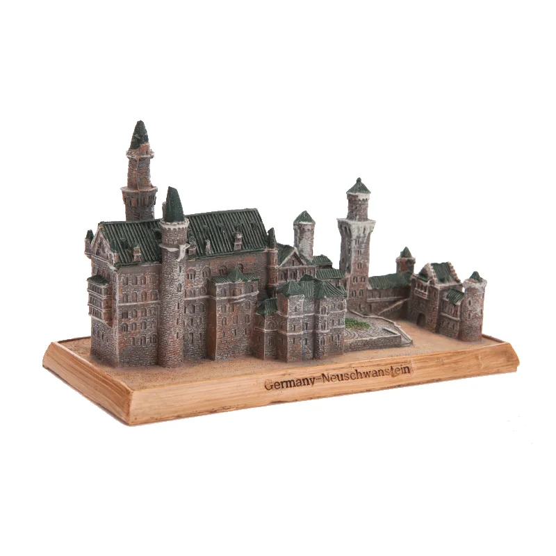 Imagem -05 - Alemão Castelo Neuschwanstein Artesanato Resina Creative Architectural Decorações Modelo Lembranças de Viagem Home Decorações Desktop