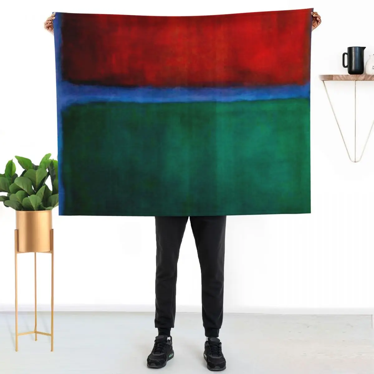 Mark Rothko - Earth and Green Throw Blanket Loose Retros Personalized Gift sofa bed Quilt Blankets
