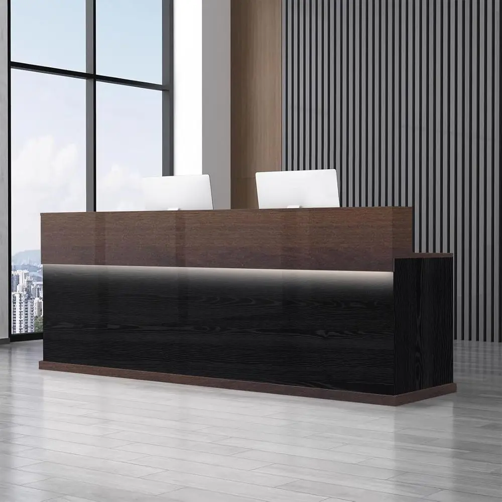 

Large Counter Desk with Storage for Office, Cafe, and Retail Spaces in Multiple Sizes and Colors