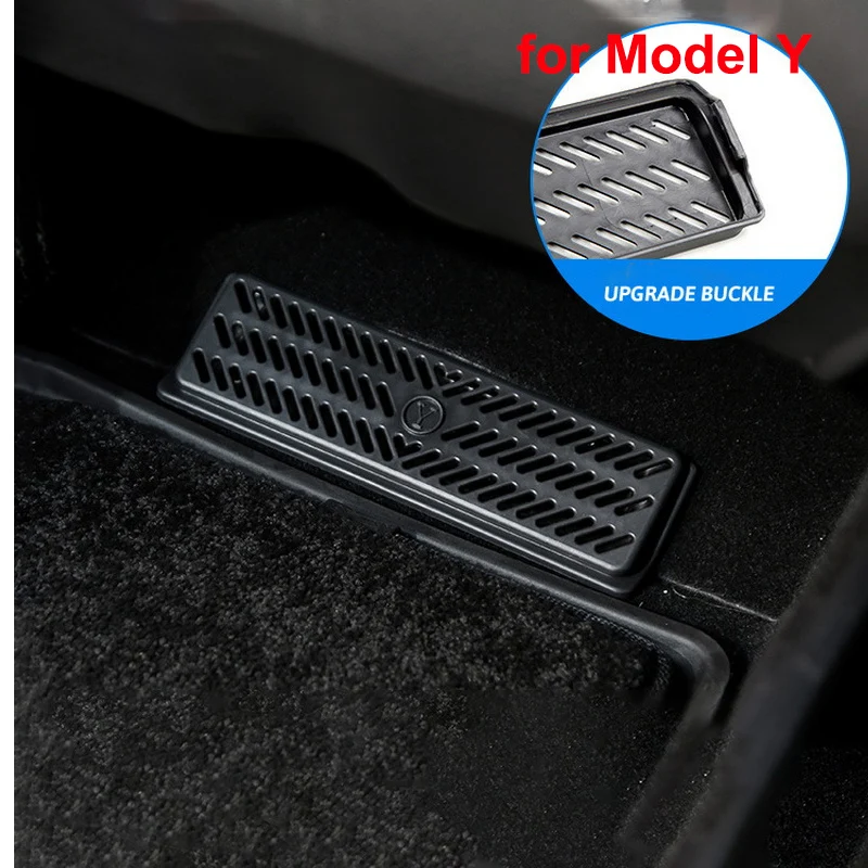 Rear Air Outlet Cover For Tesla Model Y 2024 Berlin Under Seat Vent Protection Decoration Dustproof Protect Case Car Accessories