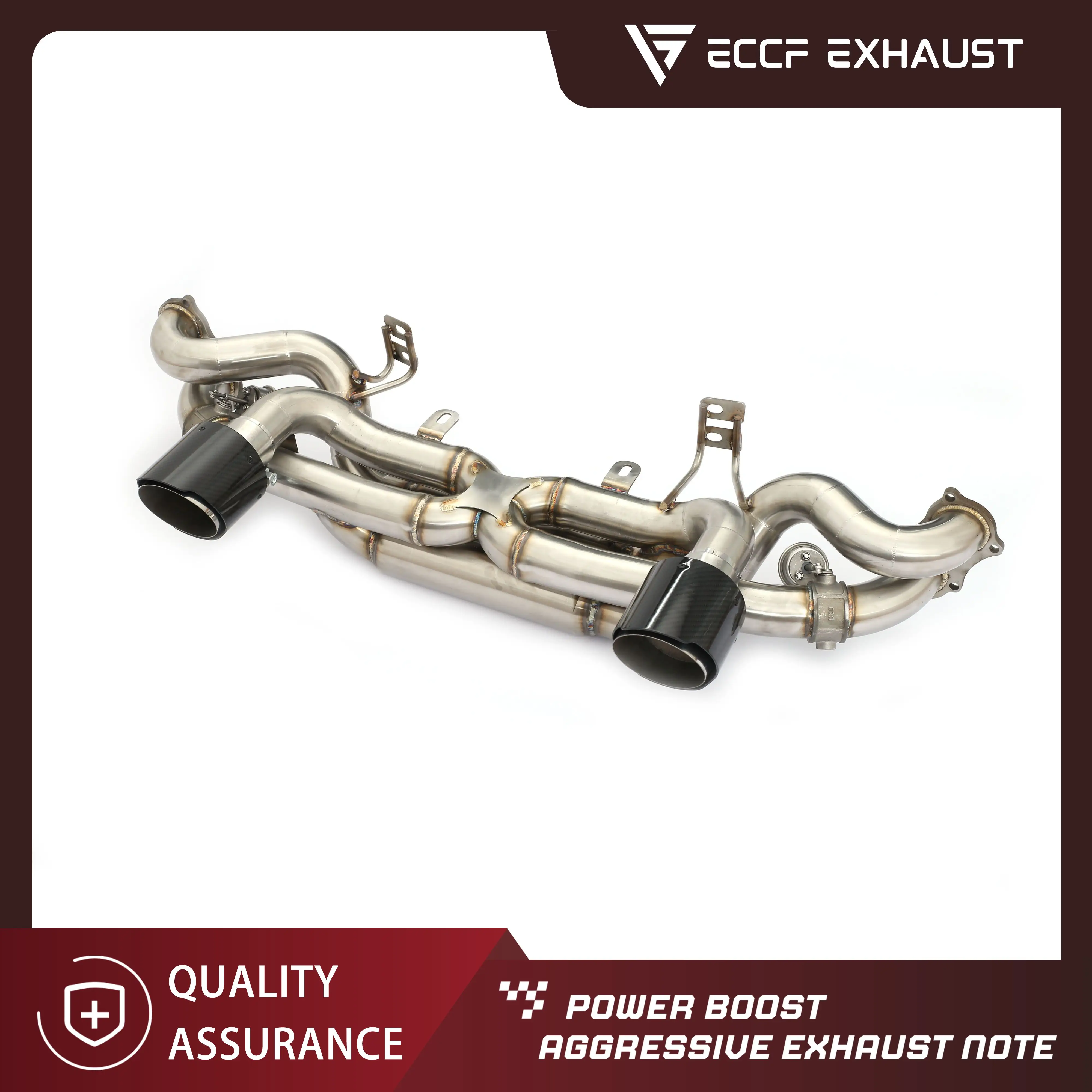 

ECCF Valvetronic Catback Exhaust For Porsche 718 Spyder GT4 GTS Aggressive Exhaust Sound Performance Upgrade Easy Installation