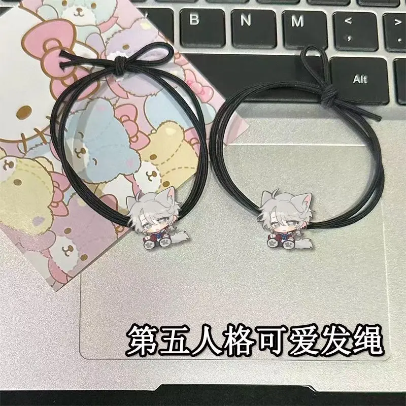 4 個アイデンティティ V アニメフレデリック・クライブルグヘアロープかわいい高弾性ヘッドバンド漫画少女女性ヘアアクセサリーギフト