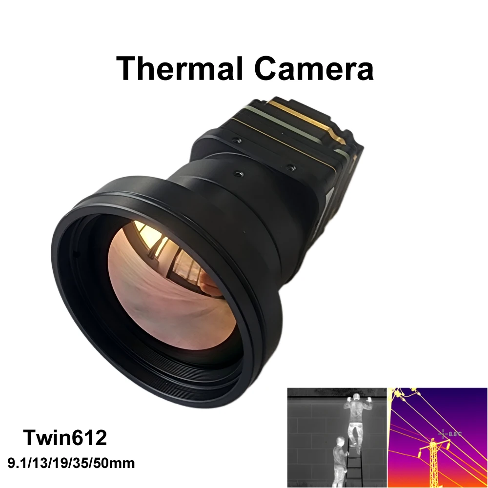 Twin612G2 Gstir 35mm/50mm Thermal Imaging Camera 640 With Uncooled 13mm 19mm 50Hz CVBS/USB 12Pin CVBS Infrared Thermal Imaging