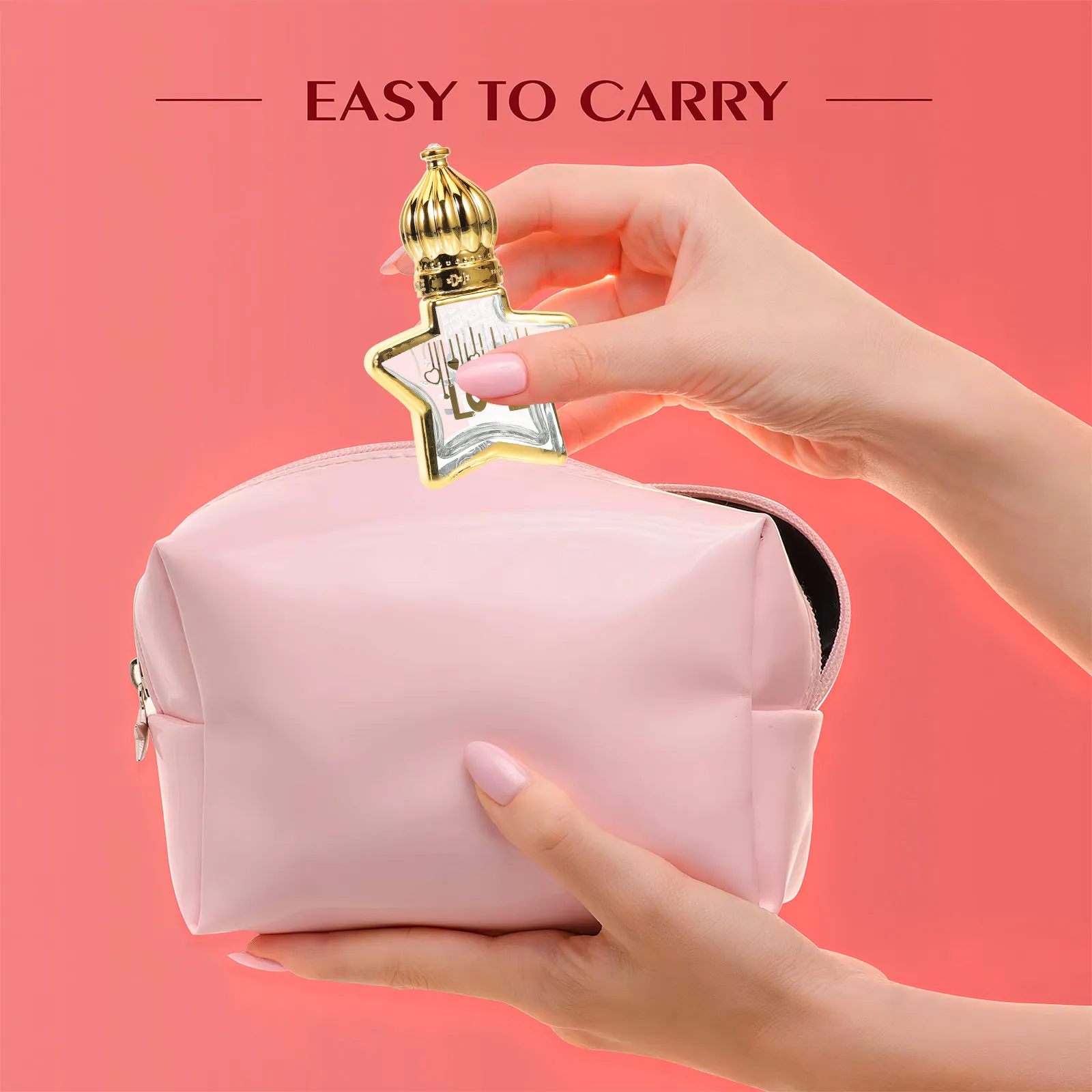 

2Pcs Essential Oils Bottles Star Shaped Roller Glass Empty Perfume Oil Bottles Portable Refillable Bottle for Travel