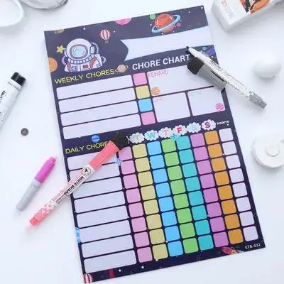 

1 комплект, 1 комплект, магнитная таблица работы по дому, многоразовая награда поведения, подвесной бытовой аксессуар, забавный органайзер для семейной ответственности