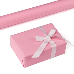 Pink/Blue/White kraft paper rolls, recyclable paper, gift wrapping paper, crafts, packaging, floor coverings, bouquet wrapping