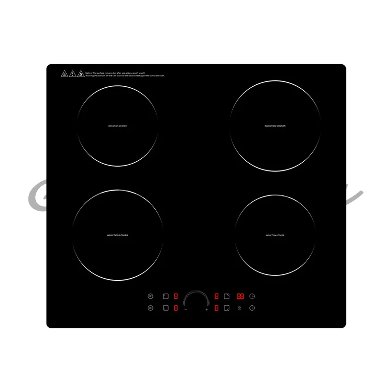 4‑Burner Built‑In Induction Cooker, Electric Induction Stove with Time Setting Function for Household Kitchen Cooking Appliance