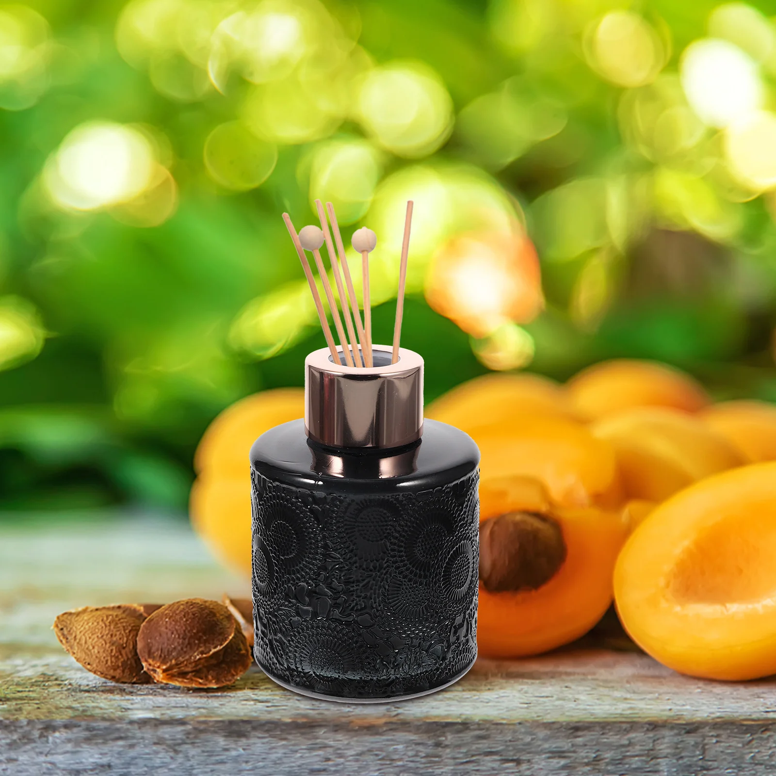 

4 Pcs Glass Fragrance Bottle Perfume Refillable Diffuser Bottles Home Decoration Containers Decorative