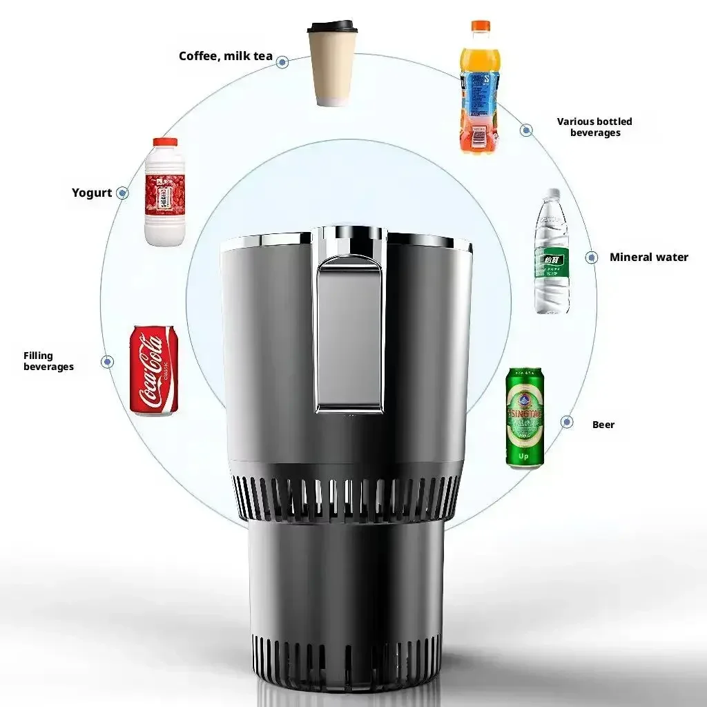 Car Intelligent Cooling Cup Dual Use Rapid Freezer Holder Mini Fridge Heating And Cooling Cup for Hot And Cold Beverages view 5
