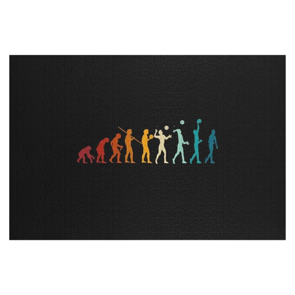

Evolution of Volleyball - Funny Volleyball Lover Evolving Jigsaw Puzzle Wooden Adults Personalised Puzzle