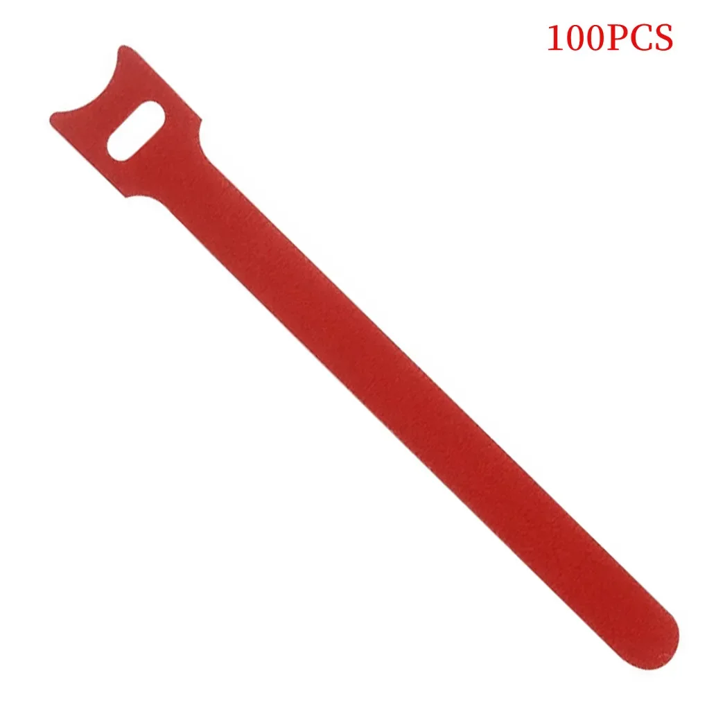 50 Stück / 100 Stück Wiederverwendbare Kabelbinder Farbige Kunststoff-Kabelbinder Nylon-Schlaufenbinder Reißverschluss-Kabelbinder T-förmige Kabelbinder