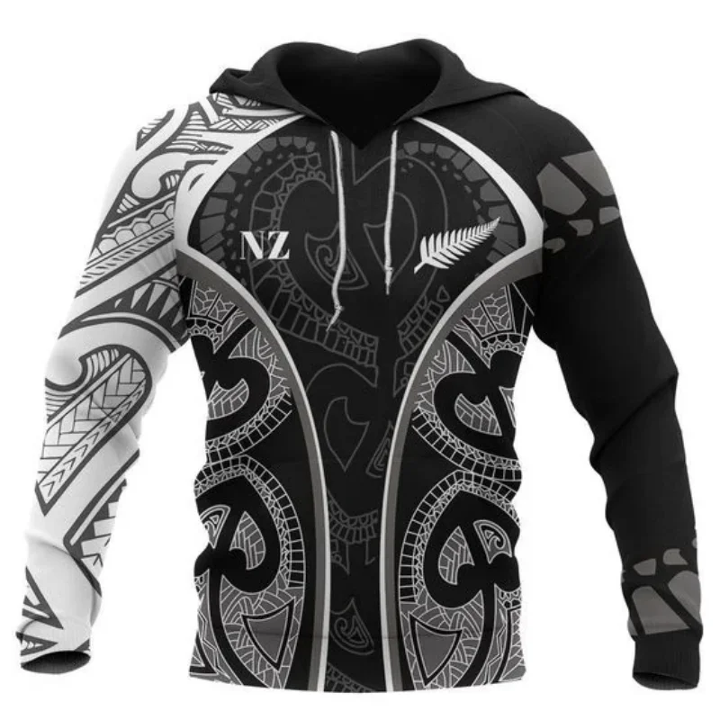 Maori ta Moko Tattoo Rugby 3D Printed Unisex Deluxe Hoodie Men Sweatshirt Streetwear Zip Pullover Casual Jacket Tracksuit KJ0270