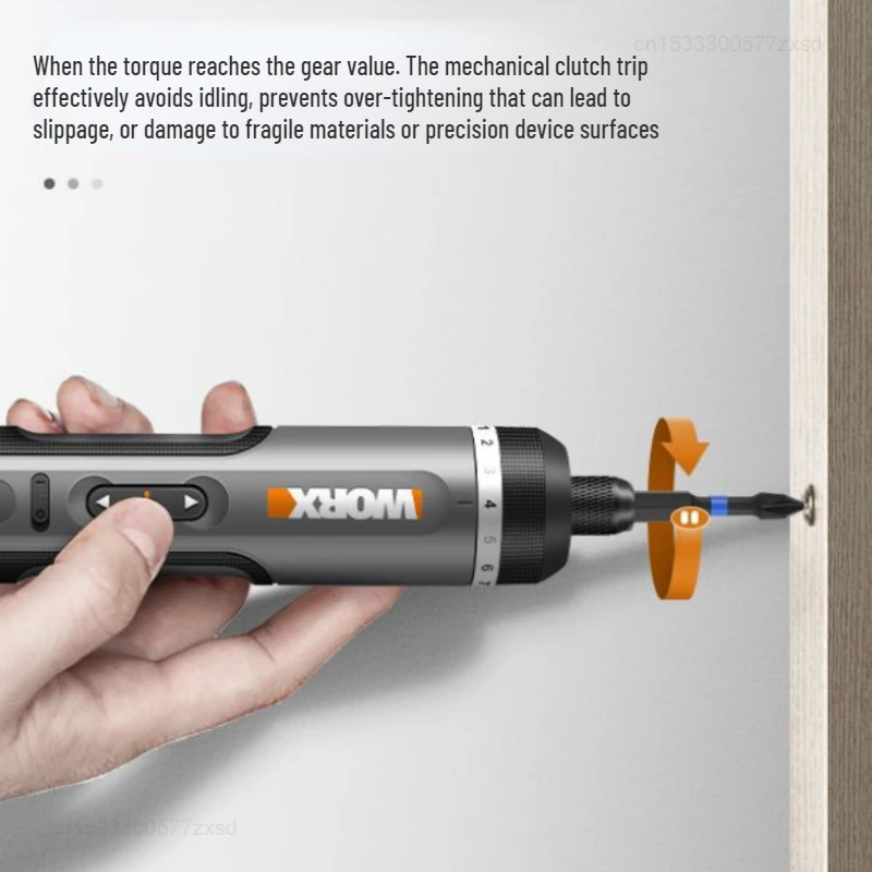 Worx 4V Electrical Screwdriver Set WX242 Smart Cordless Power Screw Driver Mini Electric Drill Home Repair Power Tools Portable