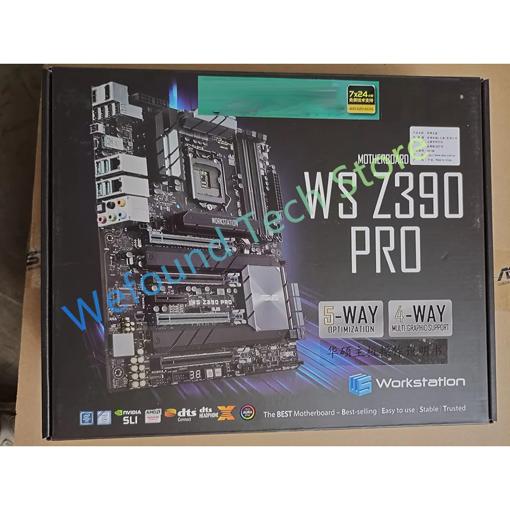 

For Asus 9gen LGA1151 Cpu Workstation Motherboard Server ATX Big Board WS Z390 PRO