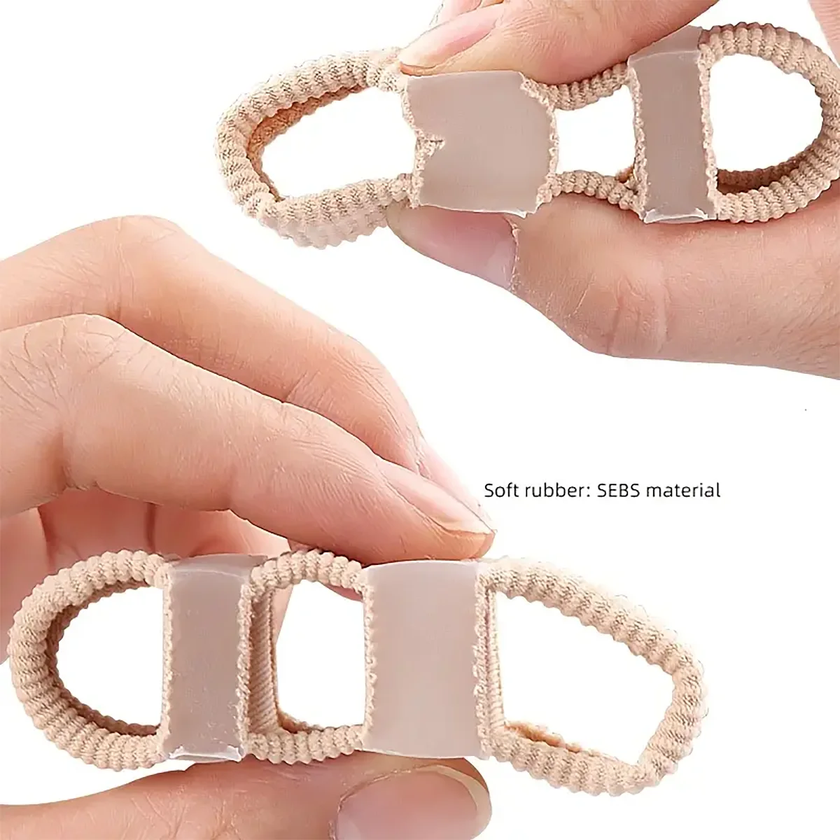 1 Stück Silikon-Zehenspreizer mit 5 Löchern/4 Löchern/3 Löchern – Fußpflege, hilft beim Schlafen, erleichtert das Gehen und das Anziehen von Schuhen, wiederverwendbar, Mehrfachloch-Design, waschbarer Zehenspreizer – Detail 5