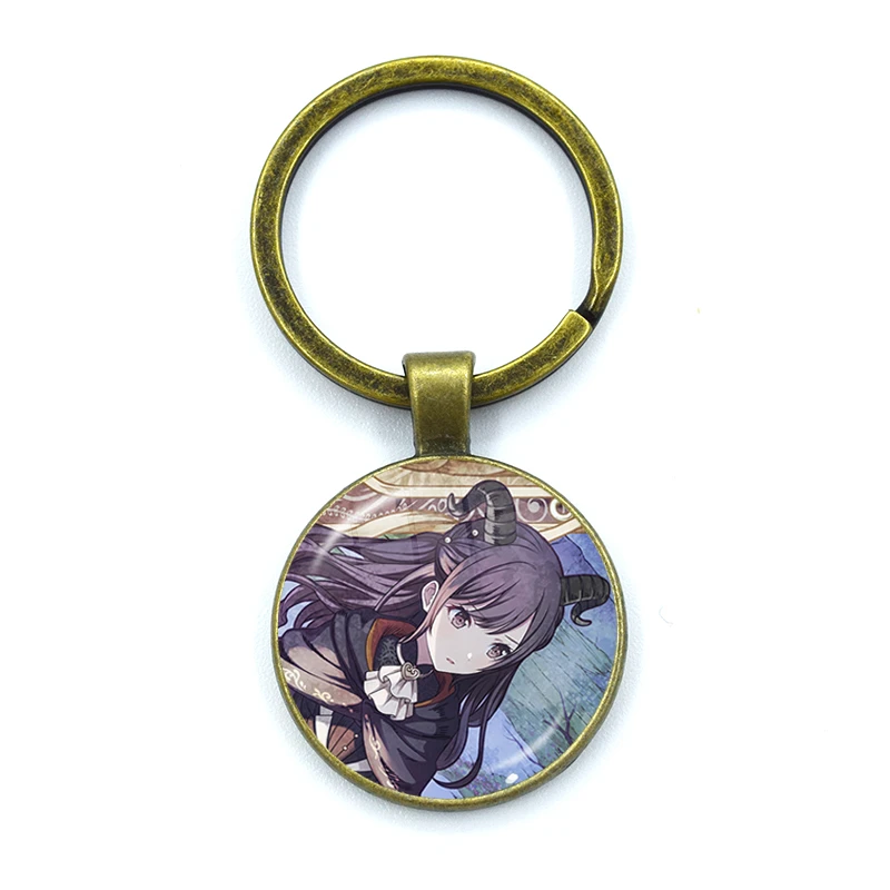 Project SEKAI Anime Shinonome Ena Enanan Keychains Glass Cabochon Pendant Keychain Jewelry Charm Bag Key Ring Fans Gift