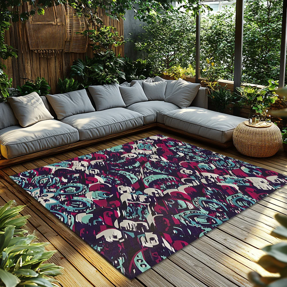 Modern Area Rugs Non Slip Washable Floor Mats Living Room Bedroom Carpets Home Decor Abstract Pattern Soft Cozy Rugs 4x6