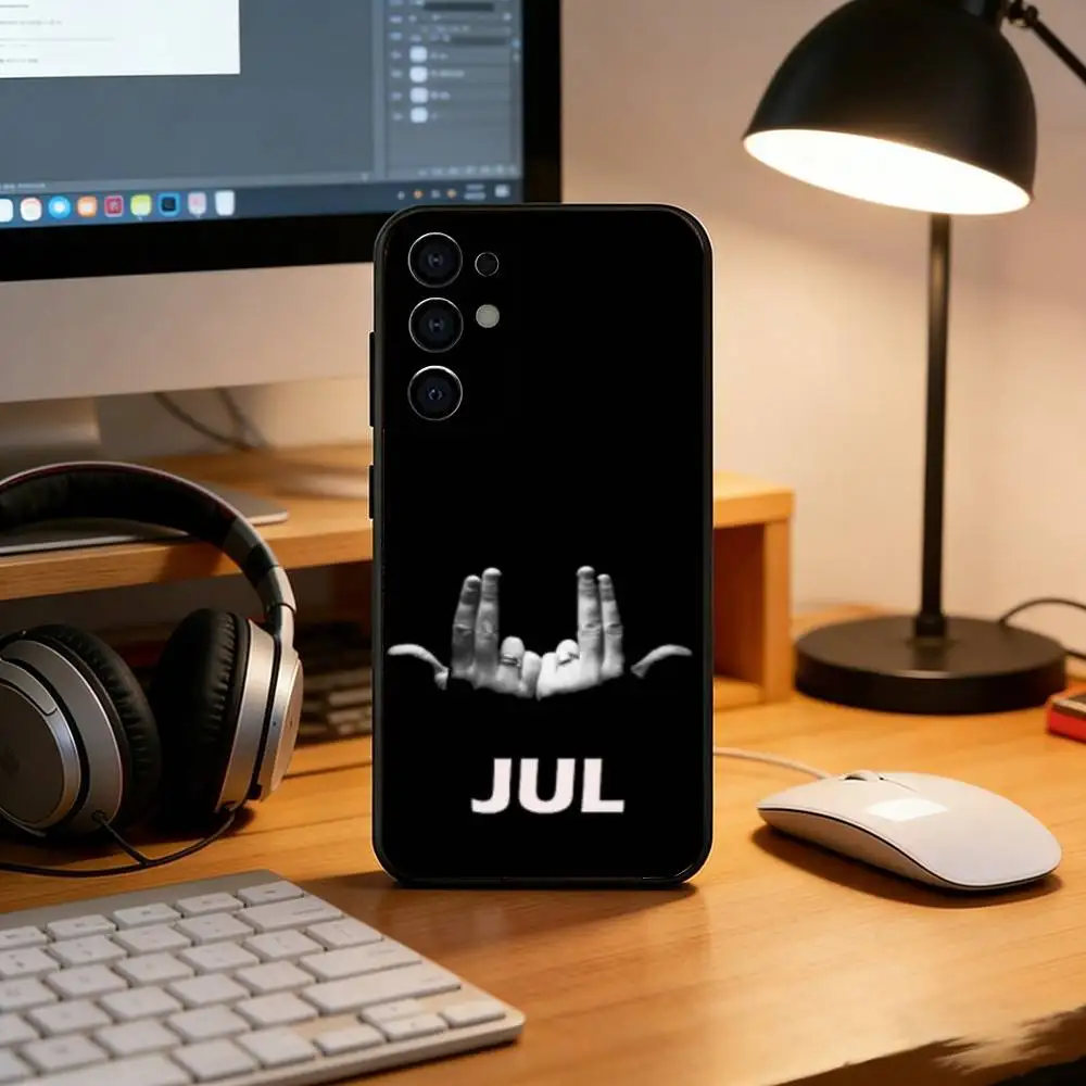 R-Rapper JuL Phone Case For Samsung S25,S24,S21,S22,S23,S30,Ultra,S20,Plus,Fe,Soft Silicone Black Cover