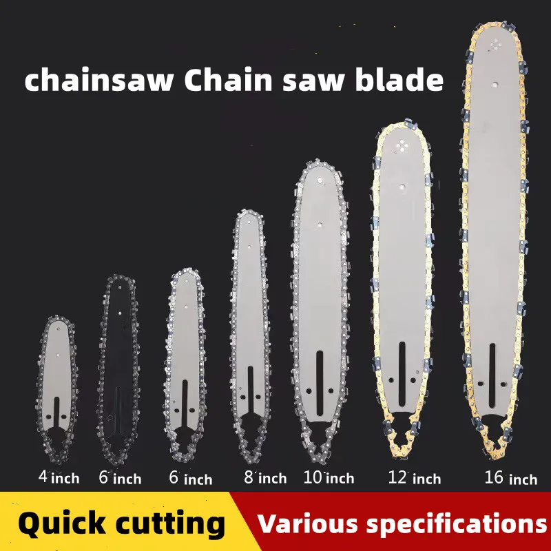 Electric chain saw gasoline saw saw chain guide electric saw mini saw guide chain 4.6.8.12.16.18.20 inch chain saw special chain