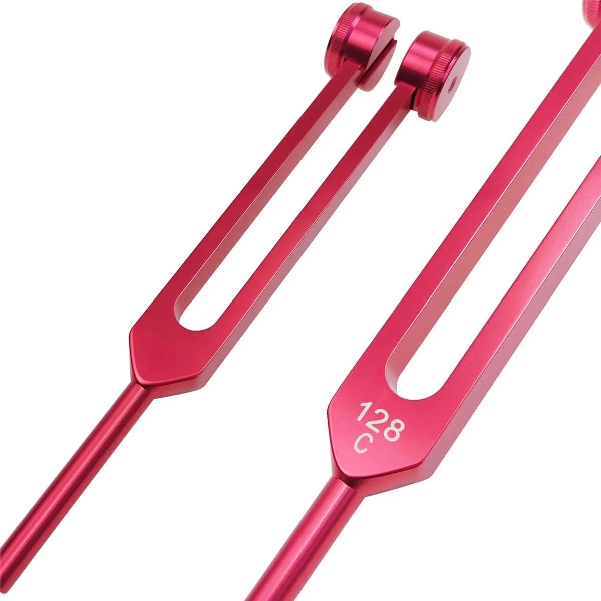 128 Hz Tuning Fork Weighted Red Tuning Forks for Healing 128 Hz Slider Tuning Fork