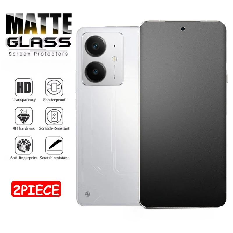 

2Pcs Matte Tempered Glass for Realme GT Neo 7 5 SE 3T GT5 GT3 GT2 Pro Frosted Screen Protector for Realme Note 60x 50 C75 V60