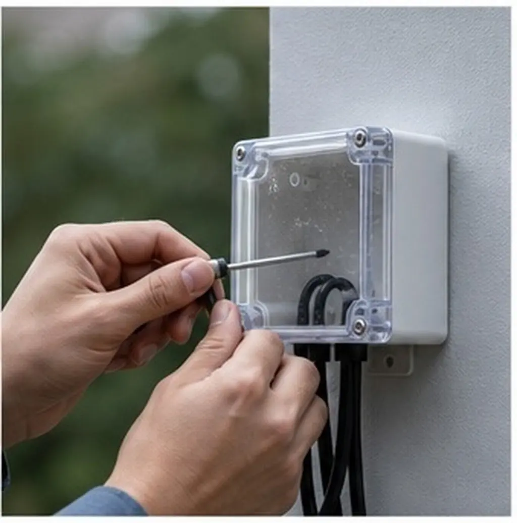 Waterproof Plastic Junction Box Universal Project Enclosure Transparent Cover Dustproof Outdoor Electrical Box