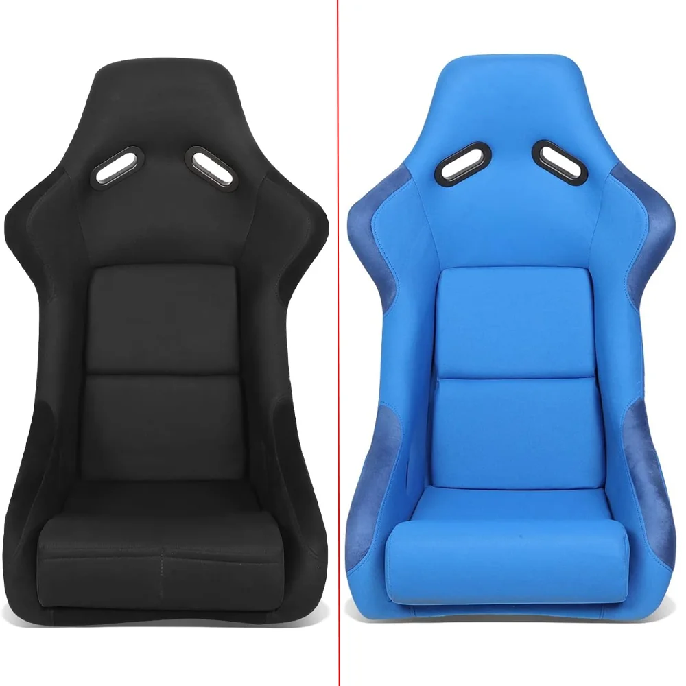

NRG-FRP-300BK Fiber Glass Fixed Back Bucket Racing Seat (Large), 4/5 pt Harness Compatibility, 20"W X 18.5" D X 36" H