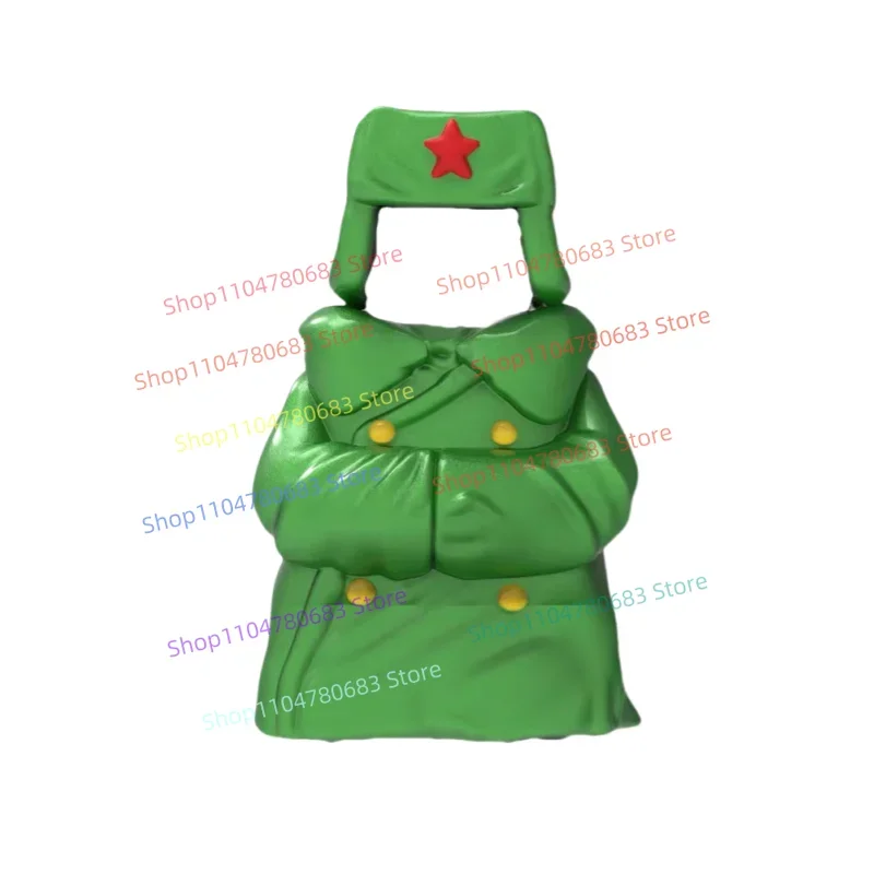 MOC PLA Military Building Blocks Mini Figure Coat Cartoon Anime Accessories Assembly Model Ornament Toy Gift Collection
