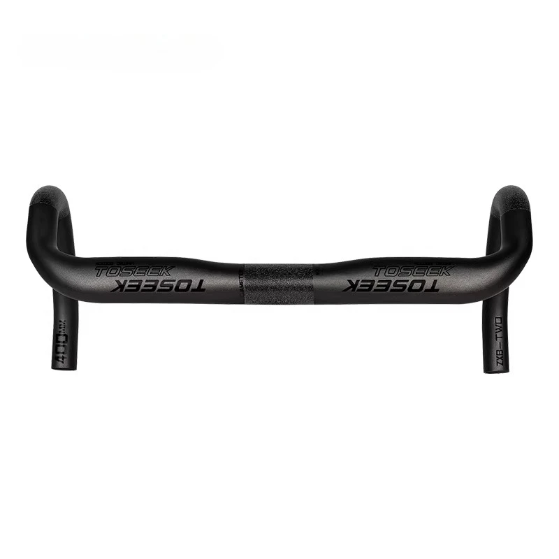 

Руль для шоссейного велосипеда из карбона, с выемками для внешней прокладки проводов, раздельный, ZXB-TWO, черный, с яркой маркировкой