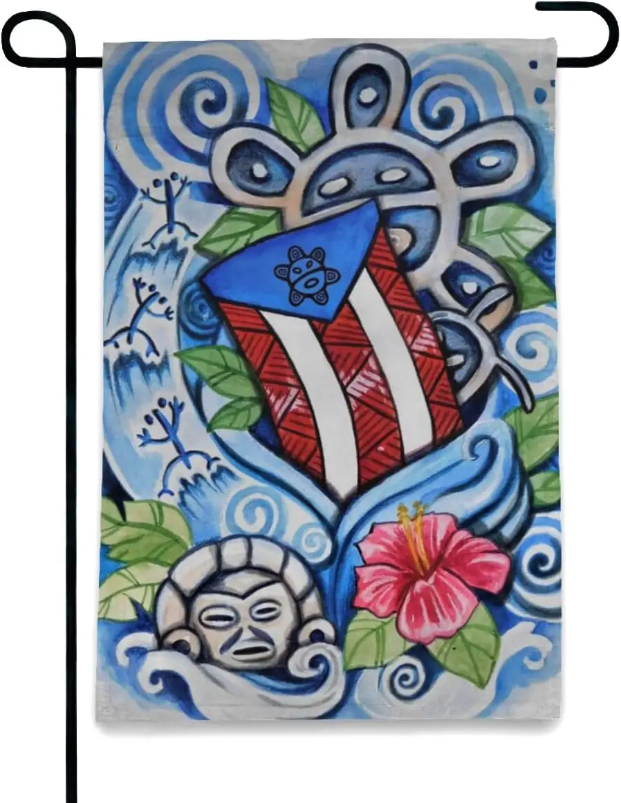 Puerto Rico Flag Puerto Rican Garden Flag Double Sized, Outdoor Indoor Puerto  Flag House Garden Yard Decor Flag 12.5 X 18