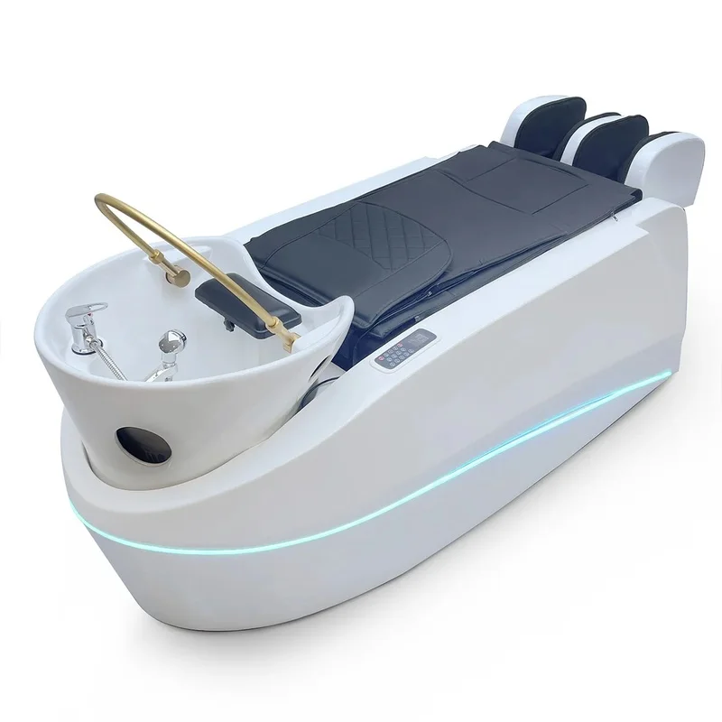 Thai Style No Armrest with Water Storage Hair Salon Spa Shampoo Massage Bed Suitable for Heavy Weight Men and Women