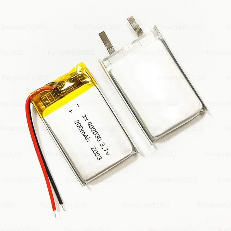 402030 بطارية ليثيوم بو 200 مللي أمبير 3.7 فولت بطاريات ليثيوم أيون بوليمر صغيرة لسوار ذكي احتياطية إمدادات الطاقة اللوحي أدوات تدريب الحيوانات الأليفة #3