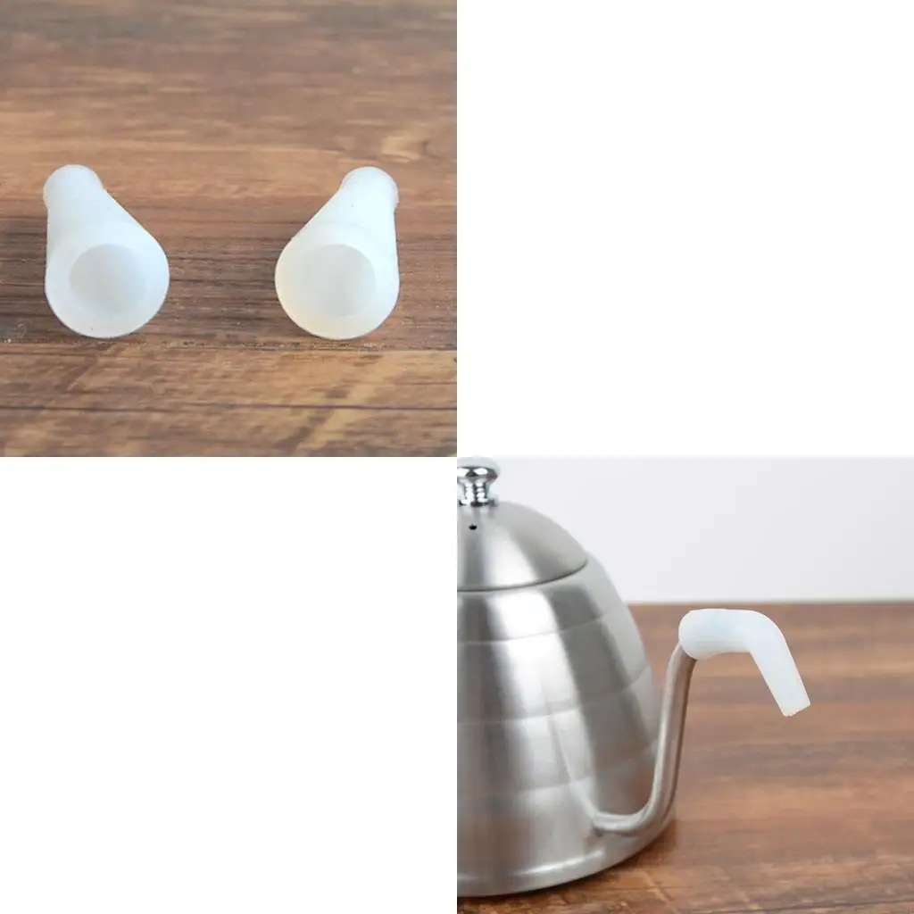 Heat Resistant Silicone Spout Tip For Coffee Pots Leakproof Control Straight Curved Brewing Experience Adapter
