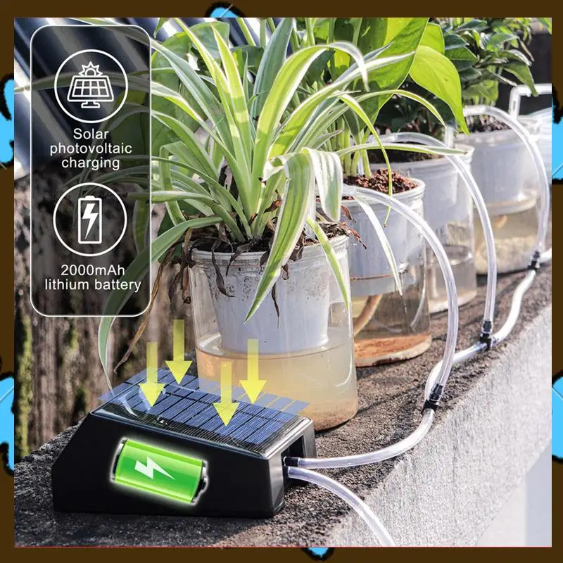 

Акция! Автоматическое устройство полива с солнечным таймером, интеллектуальное устройство полива, система капельного орошения для садоводства ленивого цветочного горшка