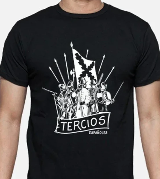 Tercios De Flandes Blanco, Tercios Españoles Men T-Shirt Short Sleeve Casual 100% Cotton O-Neck Summer TShirt