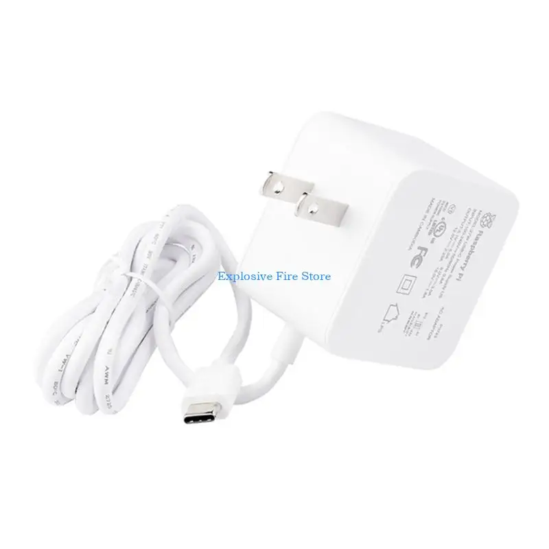 

C4DB питания тип C 5A 27W 120 см кабель 100-240V US UK EU Прогибание ЕС для RPI 5 Power