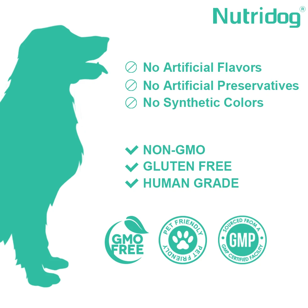 NUTRIDOG الكلب الشرج الغدة دعم اليقطين البذور البروبيوتيك الإنزيمات الهضمية سكوتر الإغاثة صحة الجهاز الهضمي 120 قطعة/زجاجة #5